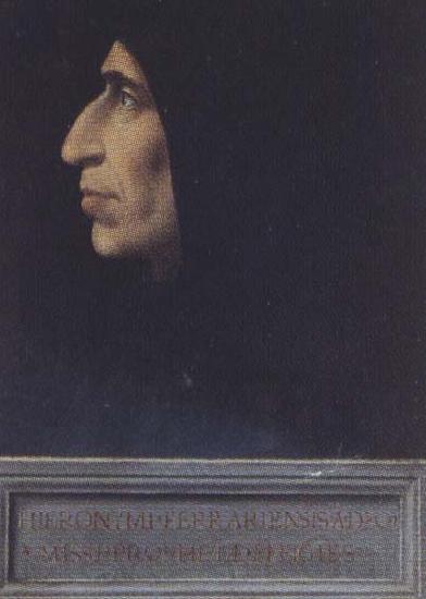 Sandro Botticelli Fra Bartolomeo Portrait of Girolamo Savonarola Norge oil painting art